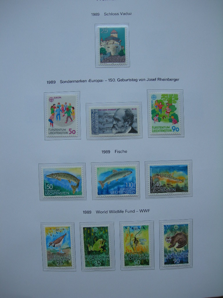 LIECHTENSTEIN, 5 COLLECTIONS EXCELLENT FOR TRADE/RETAIL  